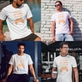 thumbnail image 3 of Greenyef Graphics I Paused My Game to Be Here Gamer Gift Funny Tee Men's T-Shirt Style-23 (White & Orange, X-Large), 3 of 6