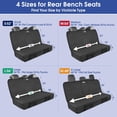 thumbnail image 6 of Upgraded 900D Heavy Duty Dog Back Bench Seat Cover, Car Seat Protector, 3 Seatbelts & Armrest Compatible, Waterproof Nonslip Pet Backseat Cover for Dogs & Kids, Fits Most Cars, SUVs, Trucks, 6 of 7