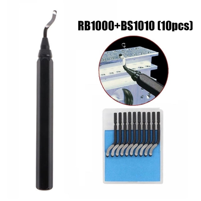 1Pc Metal Handle Burr Trimmer Blade Rb1000 Edger Scraper Hss Pipe Quick Clamping Deburring Trimming Tool Wide Processing Range Rb1000 X Bs1010