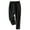 Black, variant on Womens Fashion Linen Pants, Solid Cropped Pants, Oversized Cotton and Linen Pants, Loose Casual Pants, Drawstring Straight Leg Trousers Khaki