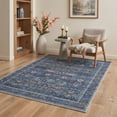 thumbnail image 3 of GENIMO 5'x7' Area Rug for Living Room, Machine Washable Non Slip Low Pile Rug for Bedroom Dining Room, Modern Artistic, Dusty Blue, 3 of 7