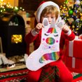 thumbnail image 4 of Christmas Stocking with LED Light Sparkly Sequins Stockings Candy Gift Bag for Christmas Decoration, 4 of 7