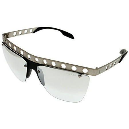 Prada Sunglasses Womens Grey Semi Rimless PR53RS TWD1A0 Size: Lens/ Bridge/ Temple: 62-15-135
