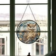 thumbnail image 3 of Personalized Owl Mandala Suncatcher Stained Glass, Owl Mandala Stained Glass Window Hanging Owl Mandala Sun Catchers Indoor Window Décor SW0EY5, 3 of 5