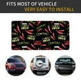 thumbnail image 5 of Easygdp Red Chili License Plate Car Front License Plate Car Decoration Car Accessories Front Tag Plate Standard Size, 5 of 8