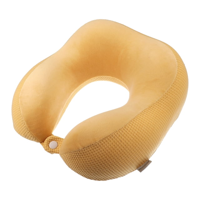 Almohada en U Unique Bargains Espuma de Memoria Amarillo 26x25x13.5cm