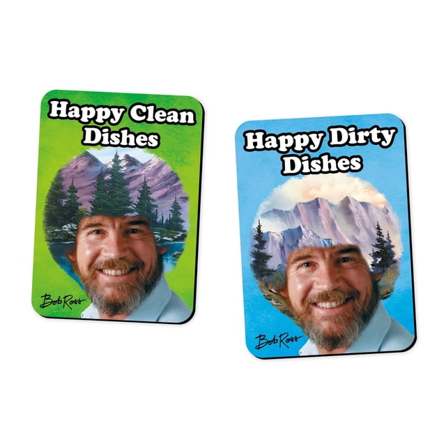 Imán para lavavajillas Aquarius, diseño de Bob Ross