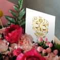 thumbnail image 3 of 3drose, Image of Metallic Gold Sugar Skull, 6 Greeting Cards with Envelopes, 3 of 7