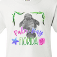 thumbnail image 4 of Inktastic Palm Bay Florida Cute Swimming Manatee Youth T-Shirt, 4 of 5