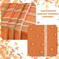 thumbnail image 4 of Fall Decor, Oval Fall Tablecloth, Autumn Thanksgiving Table Cloth, Checkered Waterproof Wrinkle Resistant Table Cover for Thanksgiving Holiday Kitchen Dining Room Indoor Outdoor Decor, 60×84 inch, 4 of 5