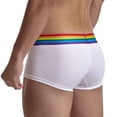 thumbnail image 4 of Domuza Mens Boxer Briefs Multiple Colors Underwear for Men Soft Breathable Trunk Soft Comfortable Underwear White XL, 4 of 5