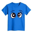 thumbnail image 4 of enyan Boys T Shirts Unisex Soft Kids Crewneck Cotton Tshirts Short Sleeve Solid Girls Tee Shirts,Blue,7-8 Years, 4 of 4