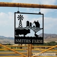 thumbnail image 2 of Craftnamesign Custom Farmhouse Hanging Outdoor, Metal Farm Sign, Farmhouse Decor, Farm Address Sign, 2 of 4