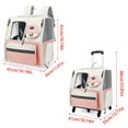 thumbnail image 3 of AOOOWER Luxurious Detachable Pet Strollers Large Folded Pet Bag Cats Travel Carriers Bag, 3 of 21