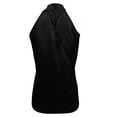 thumbnail image 4 of MESSUEN Halter Tank Front Tie Tops for Women Halter Cutout Satin Tank Basic Tees for Women Basic Womens Tank Tops Black L, 4 of 5