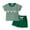 Green, variant on Boy Baby Clothes Toddler Summer Shorts Set Kids Unisex Spring Striped Print Short Sleeved Sports 6 12 18 24Months 2T 3T Boys' Clothing Sets T-Shirt Pant 2Pcs/Set 2-Piece