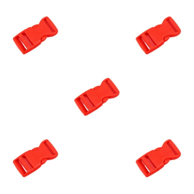Guardoinrt 10pieces Accessories Collection Versatile Clasp Belt Buckles Easy To ABS Release Buckle Buckle Strap red 5Set
