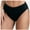 ' Black, variant on Menstrual Leakproof Bikini Bottom Mid Waisted Swim Bottoms For Teens, Women