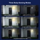thumbnail image 4 of Lámpara de pared con sensor de movimiento solar para exteriores | LED alimentado por energía solar | 3 modos de iluminación | Sensor de luz y control remoto | Resistente a la intemperie IP65 |, 4 of 7