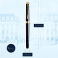 thumbnail image 3 of Waterman Hemisphere Fountain Pen | Gloss Black with 23k Gold Trim | Medium Nib | Blue Ink | Gift Box, 3 of 7