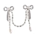 thumbnail image 1 of Broches y alfileres Broche Moda Rhinestone Doble Bowknot Pin Broche Vintage Perlas Borla Traje Collar Solapa Camisa Broches Pin, 1 of 5
