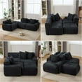 thumbnail image 4 of 104" Sectional Couch Modular Sectional Sofa, Modern L Shaped Couch with 3 Pillows, Deep Seat Boneless Couches for Living Room, Comfy Cloud Couches for Bedroom Apartment, No Assembly, Charcoal, 4 of 11