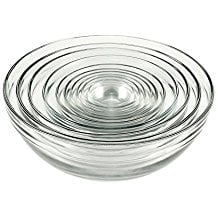 Anchor Hocking Tempered Glass Assorted Dishwasher Safe Mixing Bowl, 10 Piece