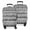Black Geometric Striped-1, variant on Blue Abstract Pattern Luggage Cover Fashion Suitcase Cover Baggage Covers Fit 25-28 Inch Luggage (Go Travel)