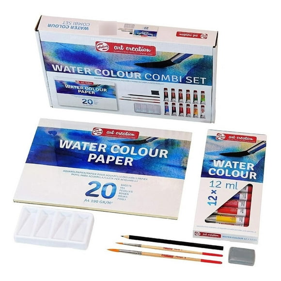 Kit Básico de Acuarelas Art Creation 24 Piezas multicolor