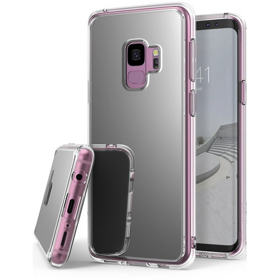 Ringke Mirror Case Compatible with Samsung Galaxy S9, Bright Reflection Mirror Back Cover - Silver