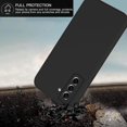 thumbnail image 3 of Étui Intégrale Compatible avec Samsung S21, Protection Hybride en Silicone Anti-Rayures Noir, 3 of 4