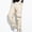 Khaki, variant on WIZUTIZ Men's Washed Cargo Pants Multi-Pocket Straight Leg Loose Fit Breathable Cotton Blend Outdoor Casual Work Trousers