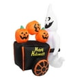 thumbnail image 5 of Fantasma inflable de Halloween de 6 pies que empuja la decoración del carro de calabaza IP44 con luces LED del soplador Decoración inflable al aire libre Enchufe AU 100-240V, 5 of 5
