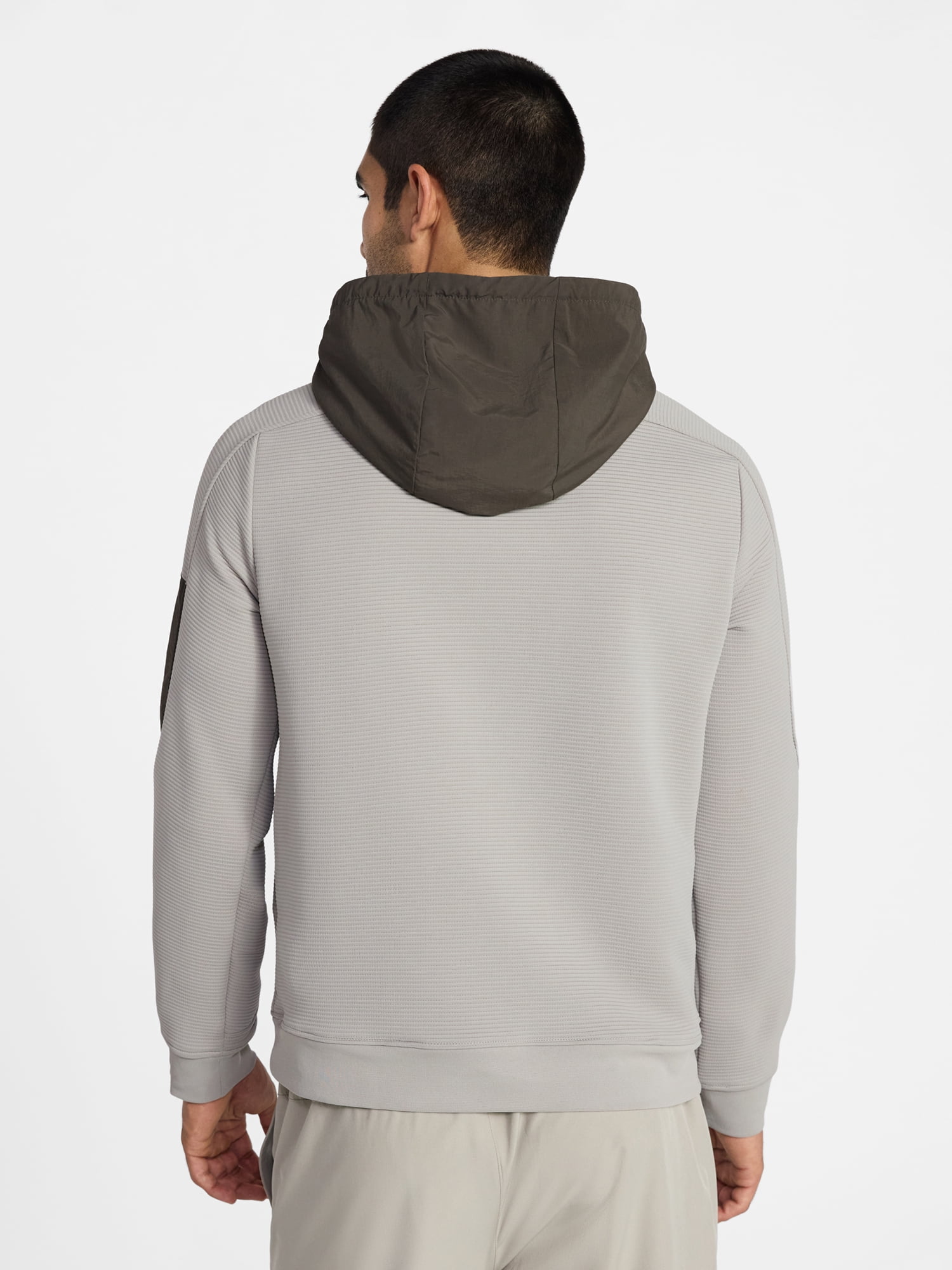 Athletic Works Men's and Big Men's Mix Media Hoodie, Sizes S-5XL