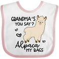 thumbnail image 3 of Inktastic Grandma's You Say Alpaca My Bags Boys or Girls Baby Bib, 3 of 4