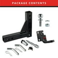 thumbnail image 6 of TYT Heavy-Duty Trailer Hitch with Lock,Fits 2-in Receiver , 9-1/2" Drop and 8-1/4" Rise,2" Towing Ball 7500 lbs, 6 of 9