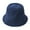 Dark Blue, variant on HUANLEDASH Denim Fisherman Hat Retro Style Unisex Sun Protection Basin Hat Flat Top Short Brim Solid Color Thin Bucket Hat