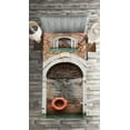thumbnail image 2 of Ambesonne Italian Quilted Coverlet 2 Pcs, Historical Venice Door, Twin Size, Red Brown, 2 of 2