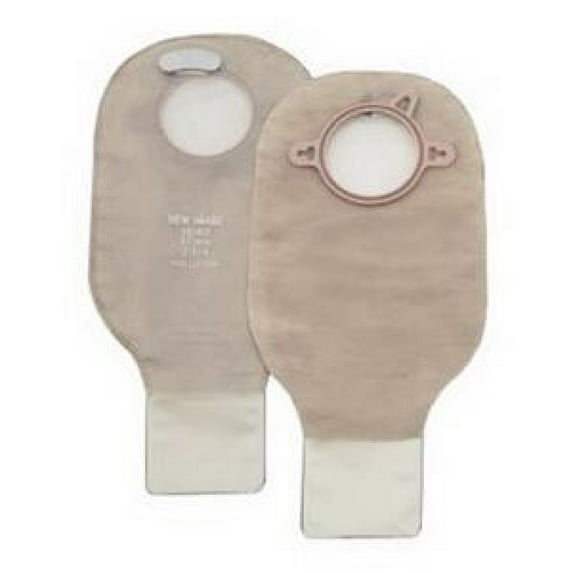Hollister New Image Ostomy Pouch - Filter, Red Code, 1.25 Inch Flange, 12 Inch Length, Transparent, Clamp Closure, 10 Count