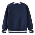thumbnail image 4 of EnJoCho Boys Girls V Neck Cardigan Sweater Kids Button Down Knit School 𝖴niform Soft Cotton Warm Knitted Outerwear Pocket Cozy Pullover Fall Winter Wear Layering Piece, 4 of 9
