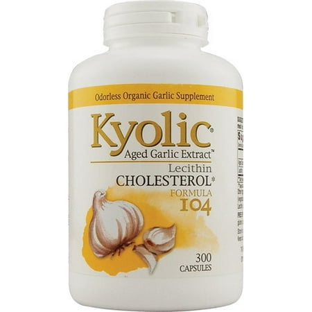 Kyolic Aged Garlic Extract, Cholesterol, Formula 104, Capsules, 300 (Best Aged Garlic Extract)