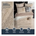 thumbnail image 3 of Funda Duvet Invernal Afelpada Doble Vista con Fundas de Almohada Esquimal (Marfil, Matrimonial), 3 of 5