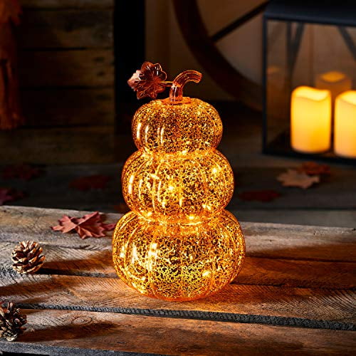 Inc Lights4fun Battery Operated Flameless LED Candle Halloween Lantern Decoration for Indoor Outdoor Use
