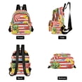 thumbnail image 4 of FORMRS Mini Backpack Purse for Women Quilted Travel Daypack Casual Shoulder Bag, Striped Lemon, 4 of 7