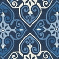 thumbnail image 5 of SAFAVIEH Four Seasons Chelsea Medallion Polyester Runner Rug, Navy/Ivory, 2'3" x 8', 5 of 6