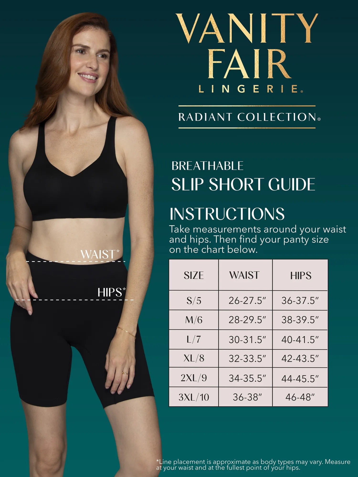 Vanity Fair Radiant Women's Seamless Slip Shorts, Breathable Smoothing Shapewear Shorts for Under Dresses and Skirts, Sizes S–3XL