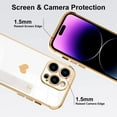 thumbnail image 3 of Designed for iPhone 14 Pro Max Case White Love Hearts Design for Women Girl Men, Luxury Plating with Strap Stand Full Camera Lens Protection Bumper for iPhone 14 Pro Max 6.7", 3 of 12