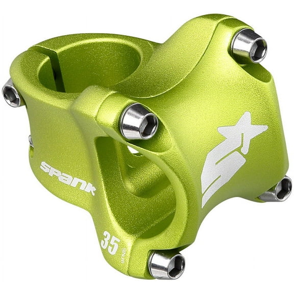 Spank Spike Race 2 Stem - 35mm, 31.8 Clamp, /-0, 1 1/8", Aluminum, Green