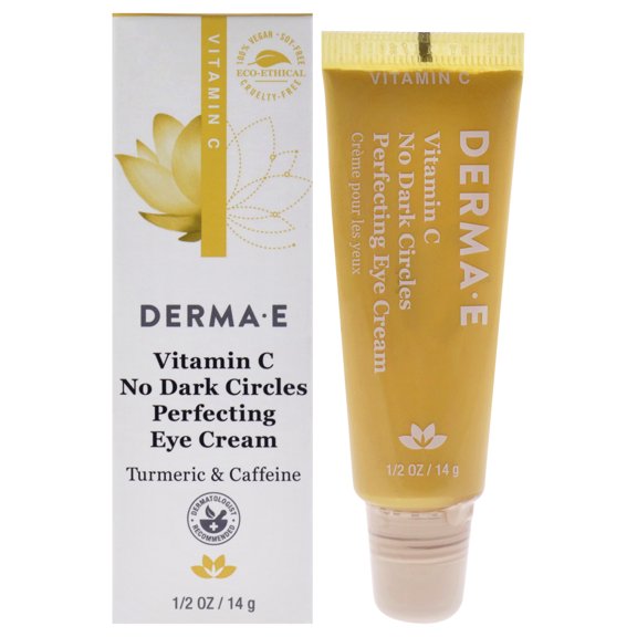 Crema para ojos perfeccionadora antiojeras con vitamina C de Derma-E para unisex - 0,5 oz