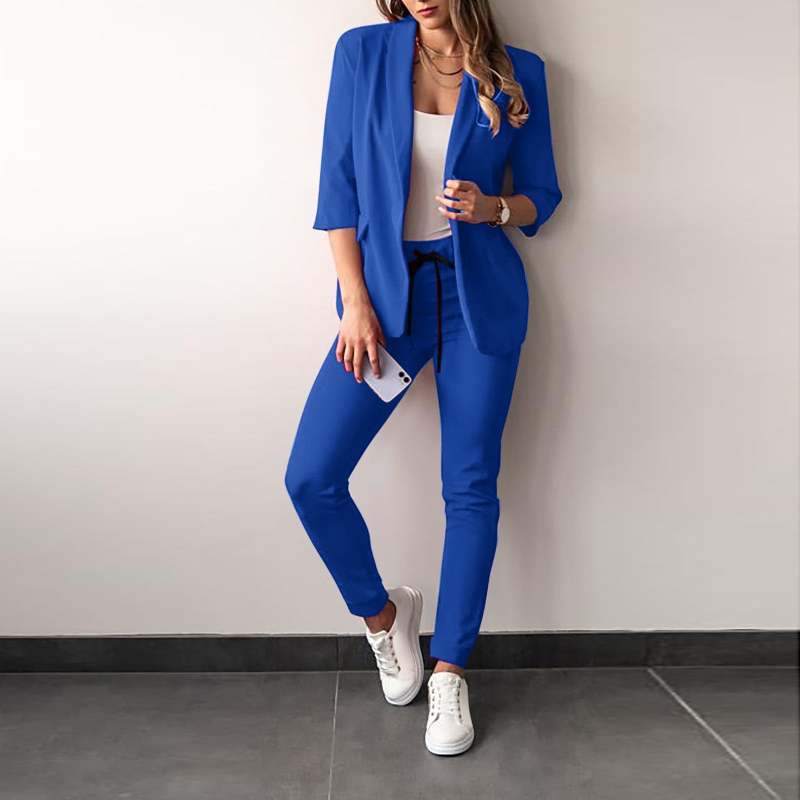 Dsscvnef Blazer Enfant Fille Manches Longues Costume à Revers Veste Ouverte Avec Poche Intérieure Vestes Pour Adolescentes 6-7 Ans Vêtements Enfants Filles